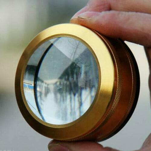 3X-3.5X Optical Convex Lens Round Magnifier Optical Newspaper Reading Helping Magnifying Glass Portable Spherical Lens Loupe