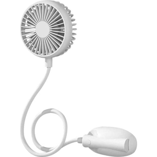 Handheld Fan Portable Mini Clip on Fan with Rechargeable Battery , Stroller Fans with Flexible Neck,Neck Fan
