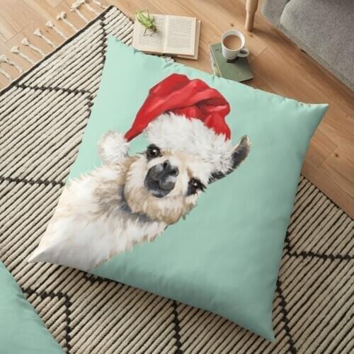 Sneaky Llama Christmas Cushion Cover Pillowcase Christmas Decorations For Home Xmas Noel Ornament Happy New Year 2021
