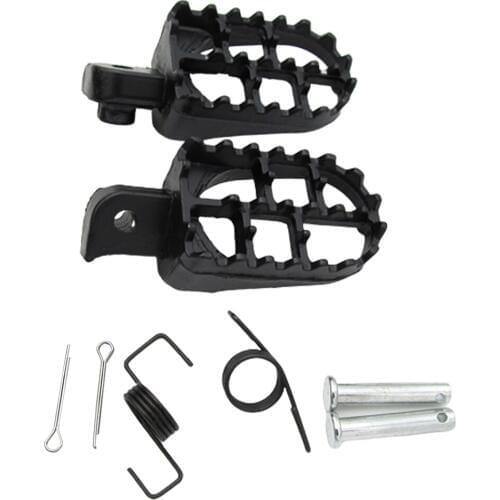 CNC Billet WIDE FAT Foot Pegs Pedal Pads For Yamaha TW200 PW50 PW80 Bikes