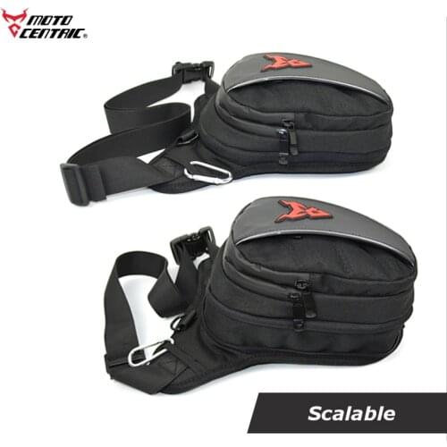 Reflective Motorcycle Leg Bag Fanny Pack Racing Waterproof Moto Cycling Tactical Waist Pack Airsoft Tactical Drop Leg Bags Men
