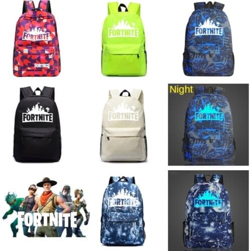 Fortnite Luminous Backpack Men Battle Royale Fortnight Big Capacity School Bag Student Bookbag Teenagers Kids Gifts