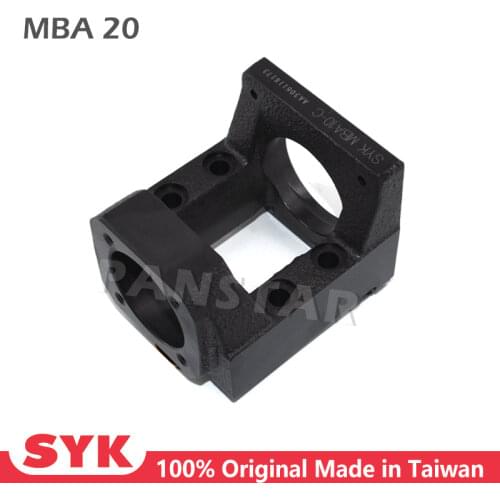 SYK Premium Motor Bracket ball screw motor housing MBA20 for stepper motor NEMA17 NEMA23 NEMA34 set with support unit FKA20 BF20