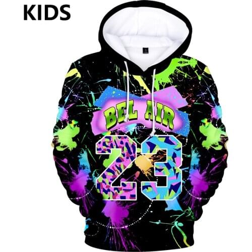2 to 14 years old Childrens hoodie The Fresh Prince 3D hoodie Women Sweatshirt Will Smith Hoodies Students Casual Pullover