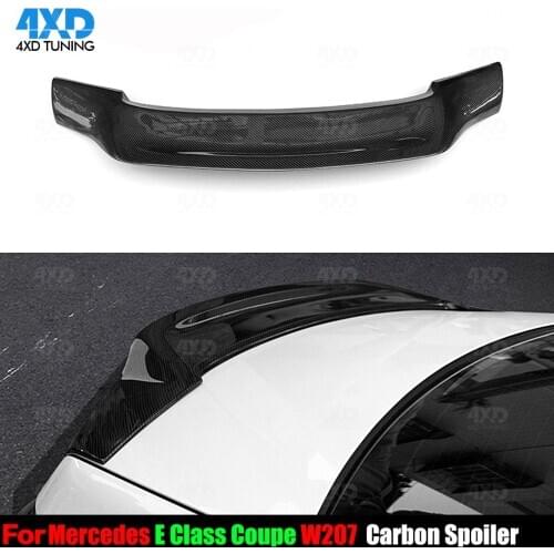 W207 Coupe Carbon Spoiler R Style For Mercedes E Class C207 Rear Trunk Spoiler Wing 2010 2011 2012 2013 2014 2015 2016