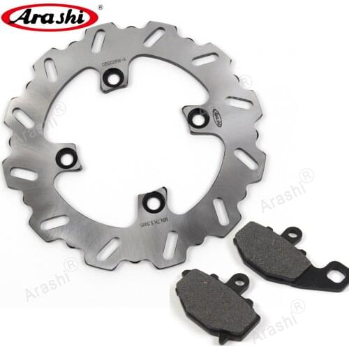 ARASHI CNC Rear Brake Disc Rotor Brake Pads For KAWASAKI NINJA ZX6R 1995 1996 1997 Motorcycle Disks Rear Pad ZX-6R