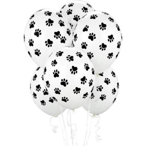 10pcs/lot 12 inch Puppy Patroling Dog Pawing rint Party Latex Balloons Kids Birthday Gift baby shower Party Decoration globos