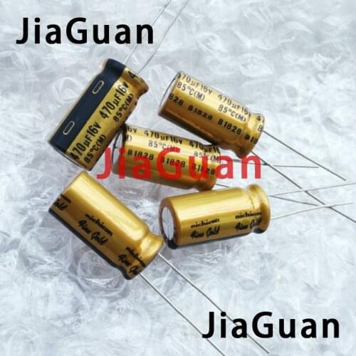 10PCS NICHICON FG 16V470UF 10x20MM fine gold 470UF 16V FineGold 470UF16V MUSE Audio Capacitor 470UF/16V