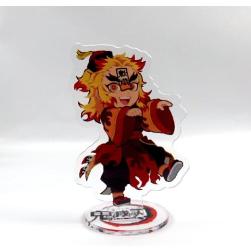 Anime Standing Sign Animation Demon Slayer Acrylic Keychains Accessories Transparent Stand Card Animation Surrounding Decoration