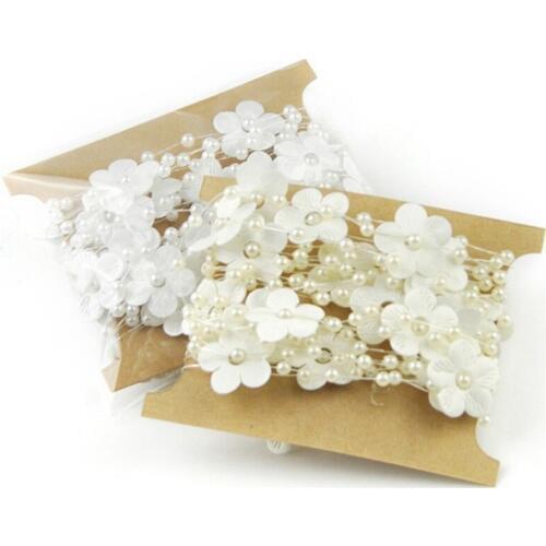 High Quality 10M Casamento Satin Plum flower Beads Bride Bouquet /Headwear Accessories For Wedding Decoration Artificial Flower