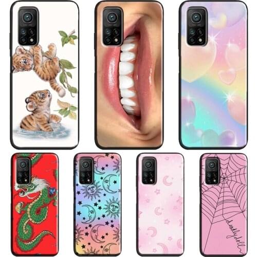 Red Dragon Heavenly Hearts Spider Web Case For Xiaomi Mi 11 Ultra 9 10 Lite Mi 10T Pro Note 10 Lite Cover For POCO X3 Pro M3 F3