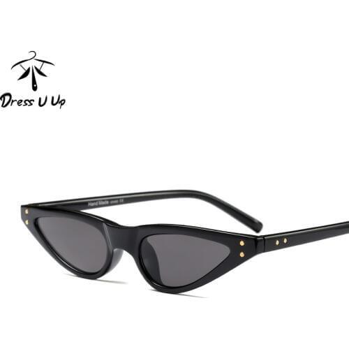 DRESSUUP Cat Eye Sunglasses Women Brand Designer UV400 Gafas Vintage Small Face Woman Men Sun Glasses Shades Oculos De Sol