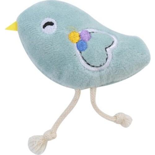 Cat Toys Cartoon Blue Animal Shaped Puppy Kitten Catnip Plush Biting Teether Pet Supplies Entertainment And Educational Toys