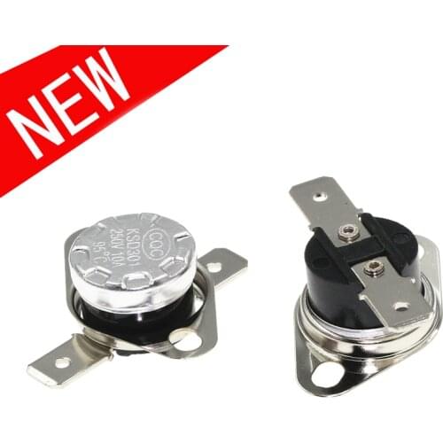KSD301 250V 10A Normal Closed Temperature Switch Thermal Control 35C 45C 50C 80C 150C Centigrade