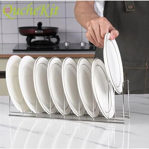 Kitchen Organizer Stainless Steel Bowl Dish Drain Drying Rack Pot Lid Plates Cutting Board Dish Drain Sink Storage Rack Holder