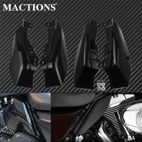 Motorcycle Black Mid-Frame Air Deflector Heat Shield For Harley Touring 2009-2019 Road Electra Street Glide Ultra Limited FLRT