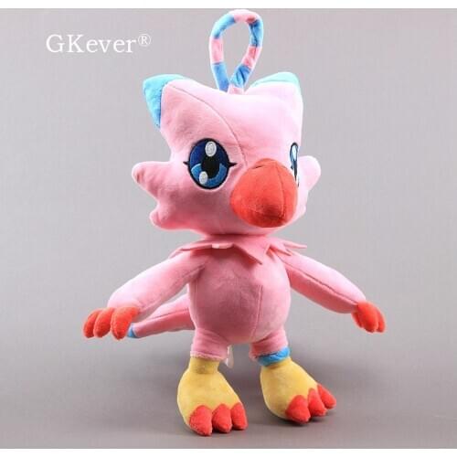 32 cm Anime Digimon Piyomon Plush Toy Pink Color Kawaii Soft Stuffed Dolls 13" Kids Gift