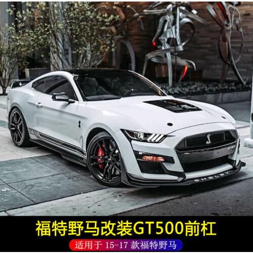 Applied to Ford 15-17 Modified Gt500 Big Surround Mustang Bumper Front and Rear Bar Side Skirt