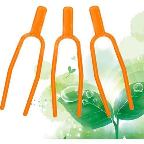 Garden Tools 100pc Plastic Quality Plant Clips Stolons Fixing Fastening Fixture Clamp Strawberry Fork Farming Clip