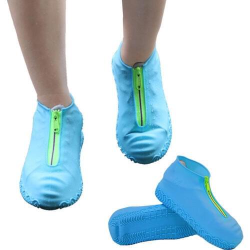 Silicone Anti-slip Waterproof Shoe Covers Reusable Rain Boot Motorcycle Bike Shoeover Men Women Shoes Cover Outdoor Cctivities