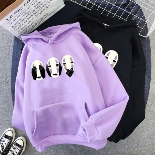 Spirited Away Faceless Anime Japanese 2021 Men Women Hoodie Sweatshirt Winter Pullovers Hooded Harajuku Plus Size Clothing
