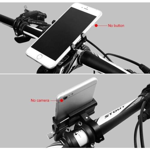 Bike Adjustable Phone Holders Outdoor Cycling Accessories Racing Mtb Bicycle Handlebar Aluminum Alloy Gps Clip Mounts