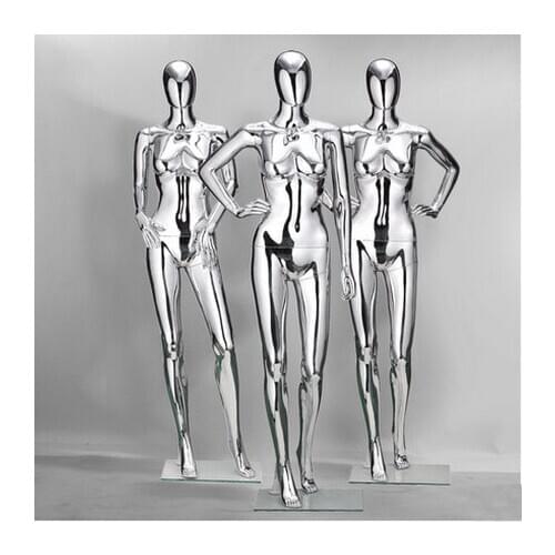 High Quality Fashionable Mannequin Full Body Electroplate Female mannequin Professional Manufacturer In China