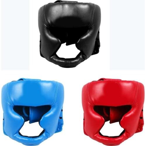 Thicken Boxing Training Head Guard Protector Face Protection Helmet Headgear Anti Injury Box Helmet Head Protection
