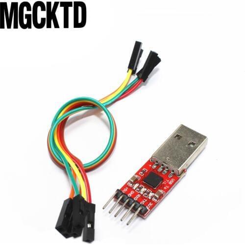 10PCS/LOT CP2102 Serial Converter USB 2.0 To TTL UART 6PIN Module cp2102 module+ Dupont cable