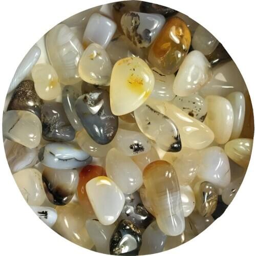 100gNatural Cherry Blossom Agate Crystal Gravel Quartz Mineral Stones Polished Healing Decor Natural Stones and Minerals