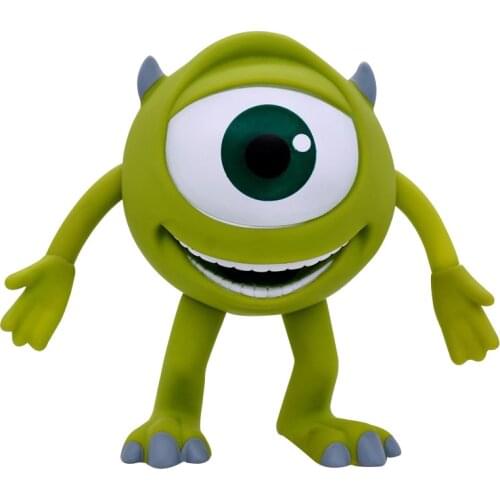 15cm Disney Monsters University Mike Wazowski Mr Q Money Pot Piggy Bank PVC Action Figure Model Toys Collection Doll