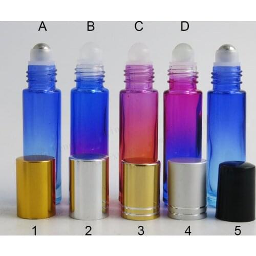 24 x 10ml Mini Cute New roll on roller bottles for essential oils roll-on refillable perfume bottle deodorant containers