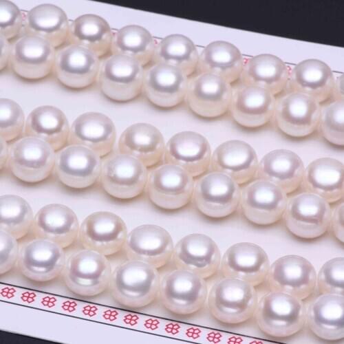 4.5mm Natural AAA Pink White Purple Pearl Mussel Steamed Bread Shape Pearl Loose Button Pearl Jewelry Earrings Making Wholesale
