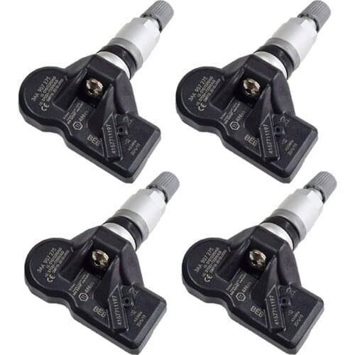 4Pcs 433Mhz Tire Pressure Monitoring Sensor TPMS Sensor For Volkswagen CC Tiguan 2011- 3AA907275 3AA907275B Car Accessories