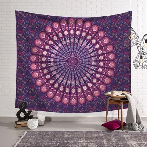 Indian Mandala Tapestry Wall Hanging Sandy Beach Throw Rug Blanket Camping Tent Travel Mattress Bohemian Tapestries Home Decor