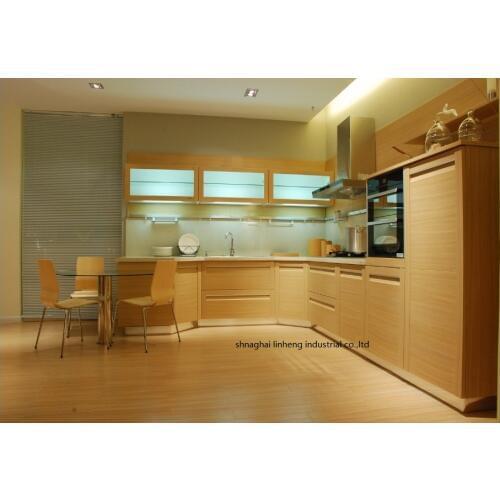 PVC/vinyl kitchen cabinet(LH-PV038)