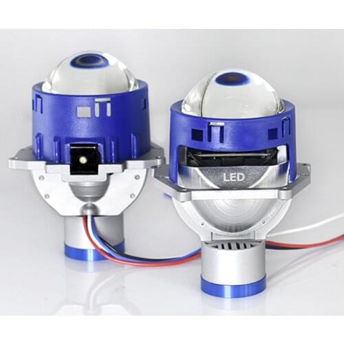 High Power Auto Laser Headlamps LED Car Headlights Bulbs High Beam Cannon with Lens Weatherproof Car Equipment