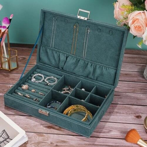 Jewelry Box Organizer, Portable and Small Jewelry Storage Case, Jewelry Holder, for Earrings Rings Necklace Bracelets