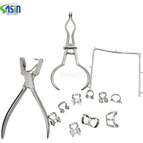 1 Set Teeth Care Dental Dam Perforator Hole Puncher Dental Rubber Dam Puncher For Dental Lab
