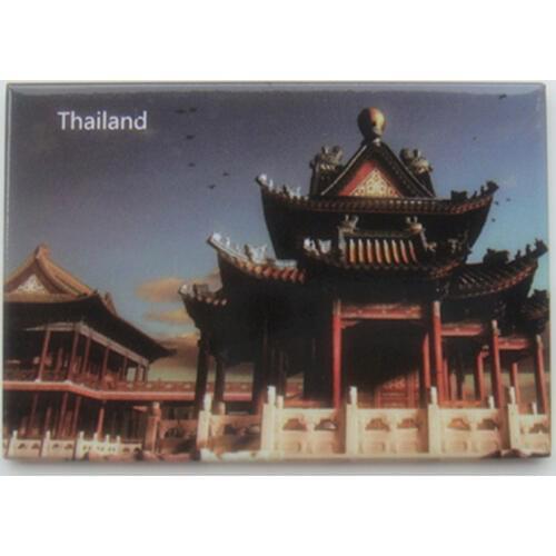 Rectangle Rigid Magnets , Thailand Temple Tourist Souvenir Metal Fridge Magnet SFM5197