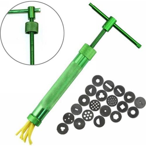Sugar Paste Extruder For Fondant Craft Cake Decor Sculpture Stainless Steel Sugar Paste Extruder Fondant Sculpt Modeling Tool