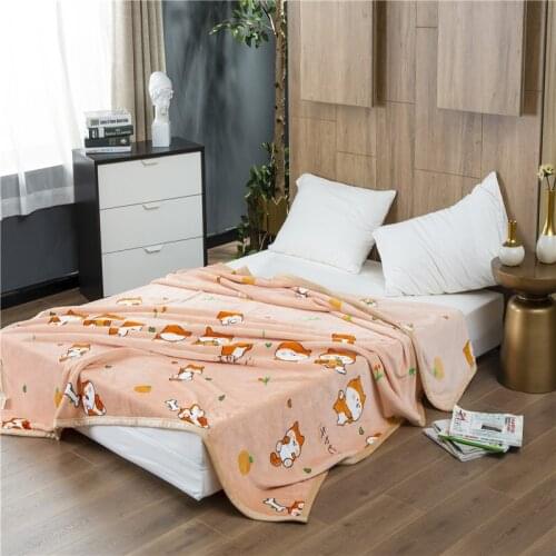 ShanShouXin Fleece Blankets On The Sofa
