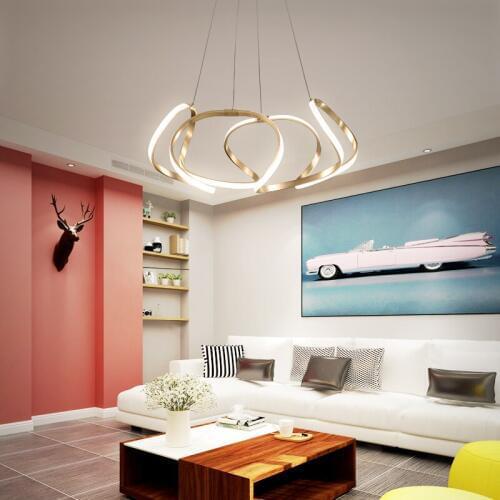 Modern LED creative acrylic lighting bedroom lamp warm art personality modern minimalist lighting living room pendant lamps