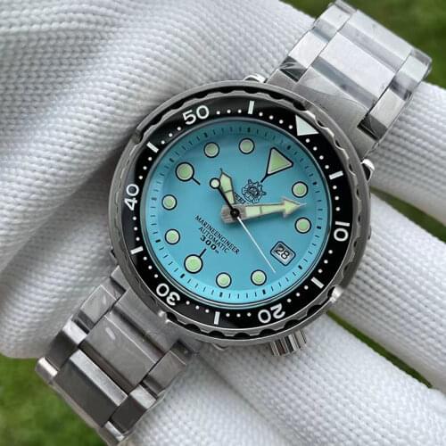 STEELDIVE 1975 Automatic NH35 Watch Men‘s Diving Watches 300m Sapphire Crystal Mechanical Watches C3 Luminous Steel Diver Watch
