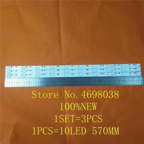 6PCS/lot LCD TV LED Back light D304PHHB01F5B KJ315D10-ZC14F-03 303KJ315031 D227PGHBYZF6A E348423 1PCS=10LED 570mm