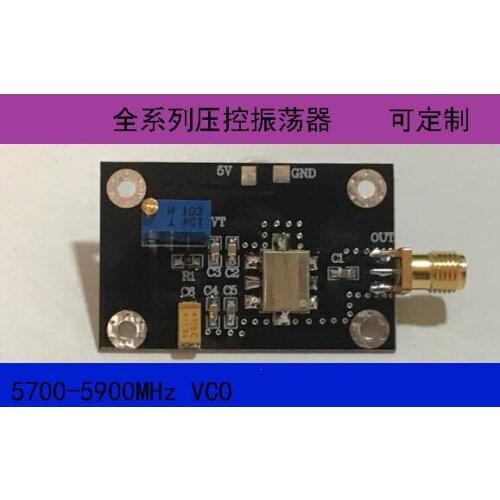 VCO Voltage Controlled Oscillator 5.8G 5.7-5.9GHz Adjustable Frequency Point Frequency Source WiFi Frequency Band