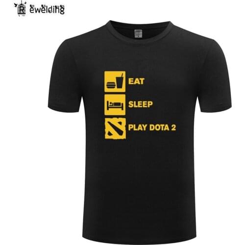 Eat Sleep Game Gamer Gaming Funny T Shirt Men Cotton Short Sleeve Tshirt Streetwear Fitness T-Shirt for Men Women Tops Tees New