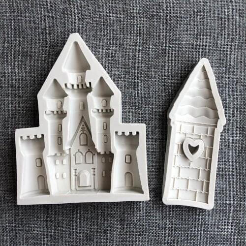 Castle Silicone Mold UV Epoxy Jewelry Accessories Candle Decoration Pendant Tool Home Kitchen Supplies