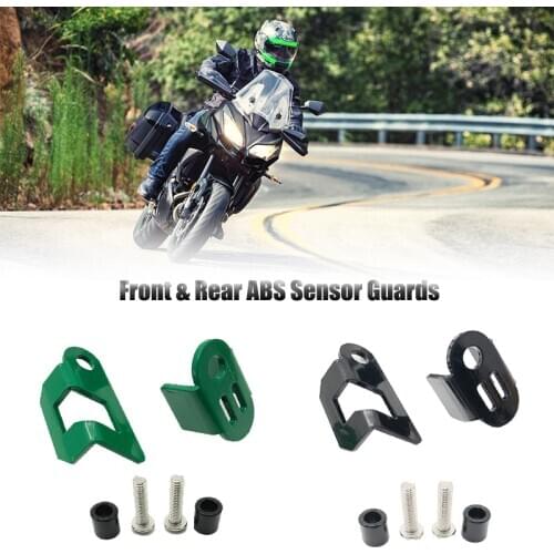 For KAWASAKI VERSYS 650 KLE650 VERSYS650 Versys 650 2007-2020 2019 Motorcycle Front & Rear ABS Sensor Guards Cover Black Green