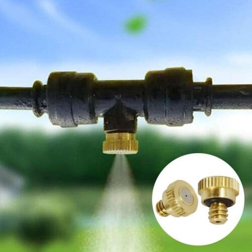 20Pcs Threaded Brass Misting Nozzle Mini Misting Nozzle Fine Mist Water Saving Low Pressure Water Mist Nozzle for Outdoor